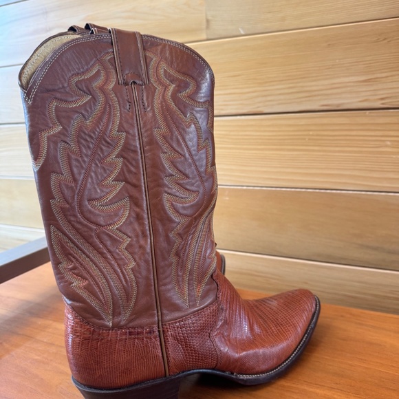Justin’s men’s lizard skin excellent condition 9.5 main image 3